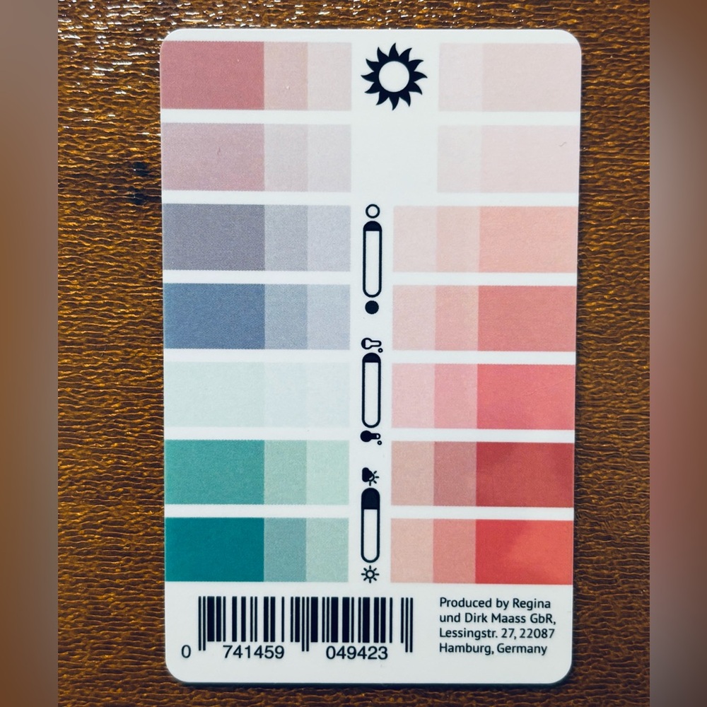 Seasonal Color Palette Swatch Card Light (True) Summer style fashion complexion